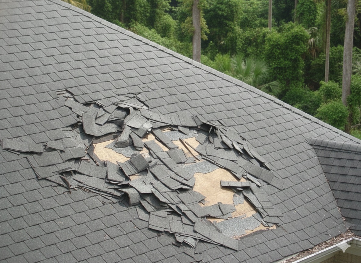 Roof damage