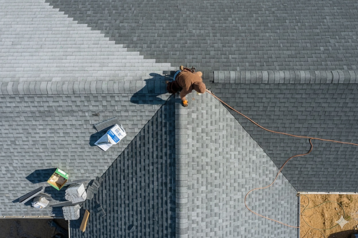 Installation Asphalt Shingles Roof