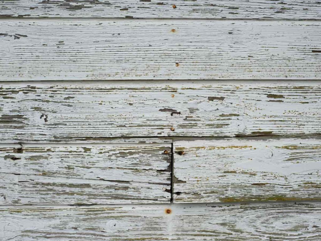 Faded and Damaged Siding Paint
